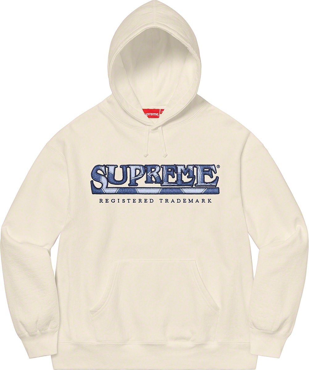Denim Logo Hooded Sweatshirt view 5